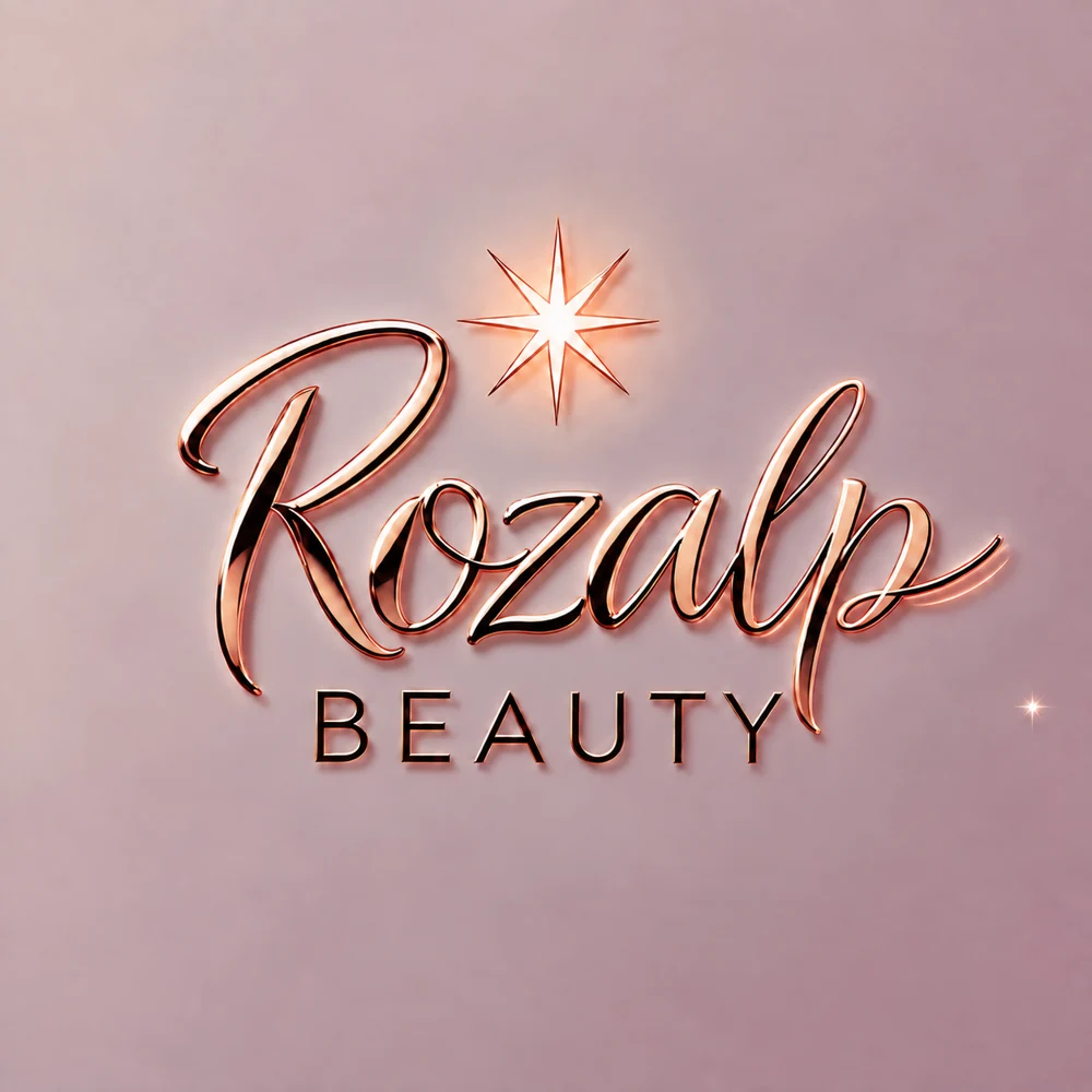 Logo ROZALP BEAUTY en or rose